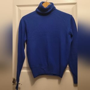 United Colors of Benetton Royal Blue, Wool Turtleneck Sweater